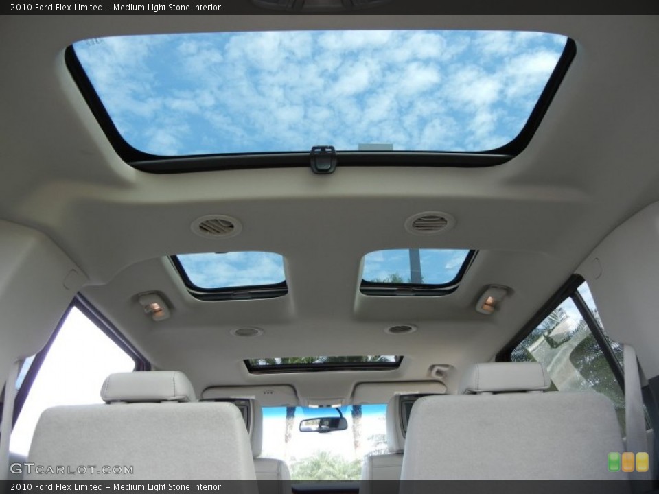 Medium Light Stone Interior Sunroof for the 2010 Ford Flex Limited #60952791