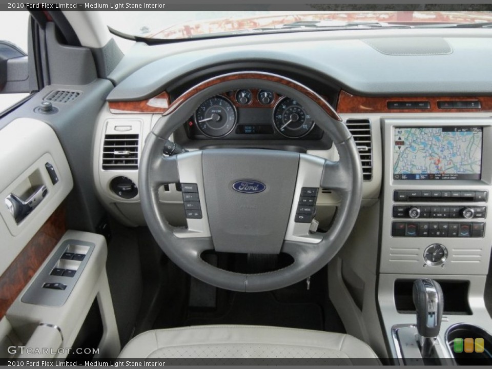 Medium Light Stone Interior Dashboard for the 2010 Ford Flex Limited #60952818
