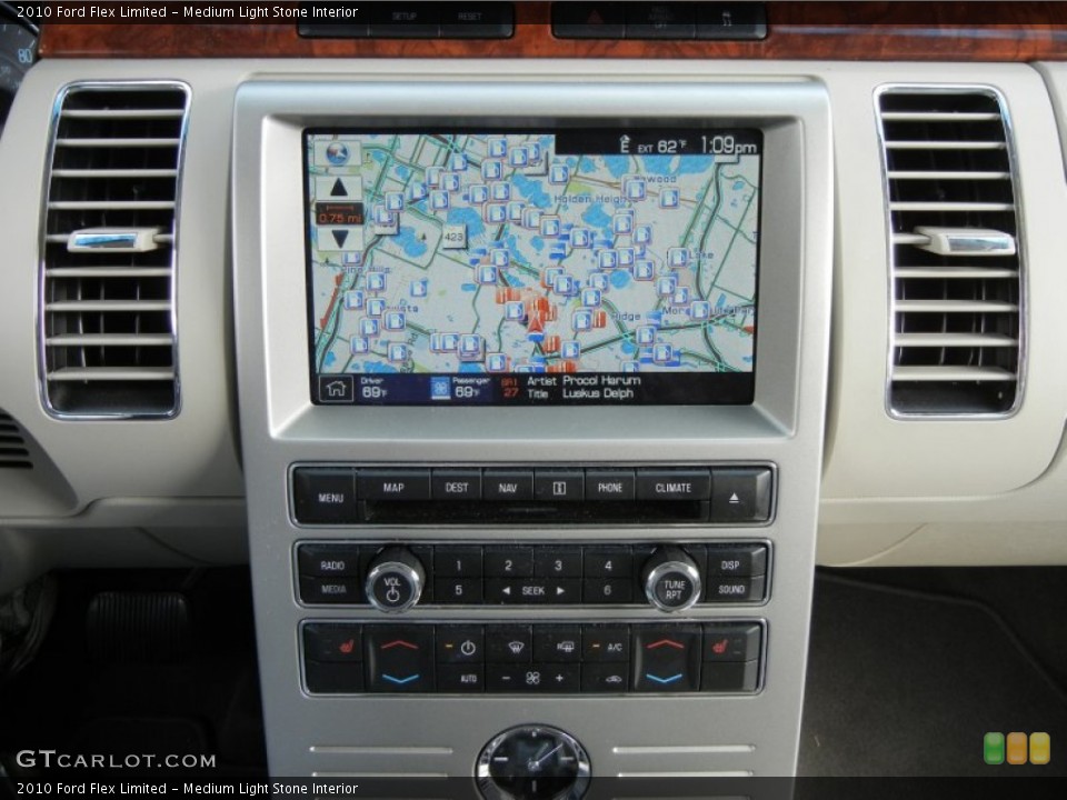 Medium Light Stone Interior Navigation for the 2010 Ford Flex Limited #60952841