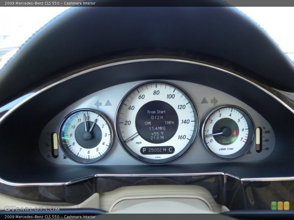 Cashmere Interior Gauges for the 2009 Mercedes-Benz CLS 550 #60953481