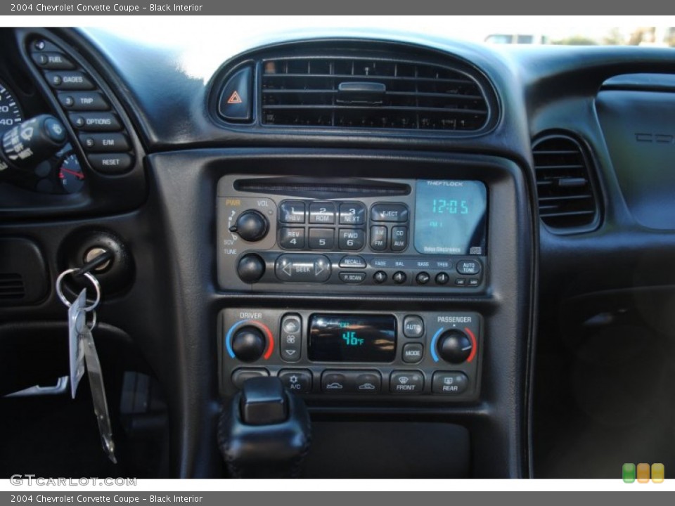 Black Interior Controls for the 2004 Chevrolet Corvette Coupe #60953547