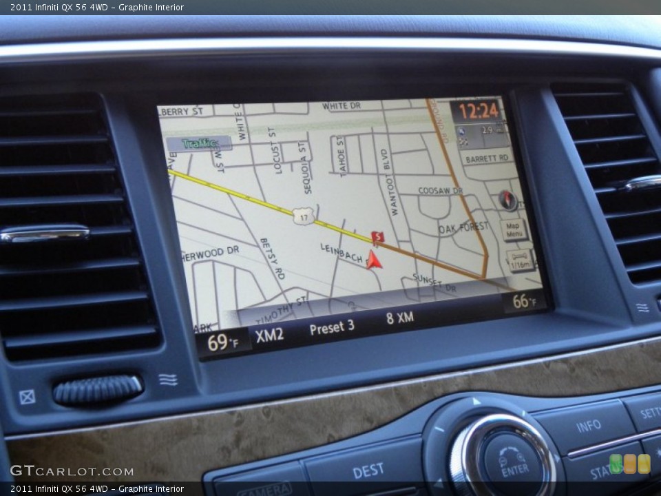 Graphite Interior Navigation for the 2011 Infiniti QX 56 4WD #60954156