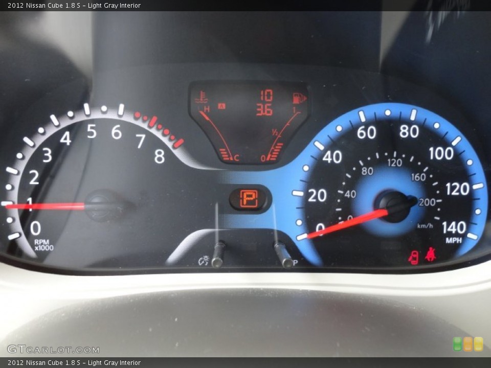 Light Gray Interior Gauges for the 2012 Nissan Cube 1.8 S #60954513