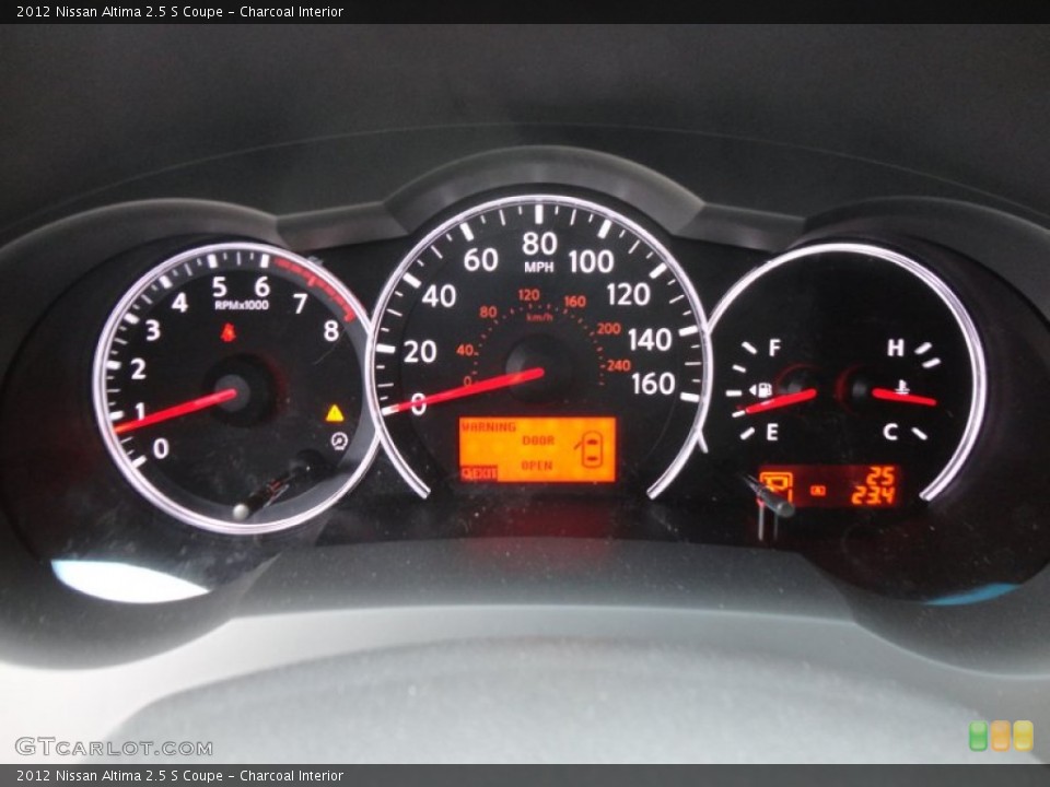 Charcoal Interior Gauges for the 2012 Nissan Altima 2.5 S Coupe #60955074