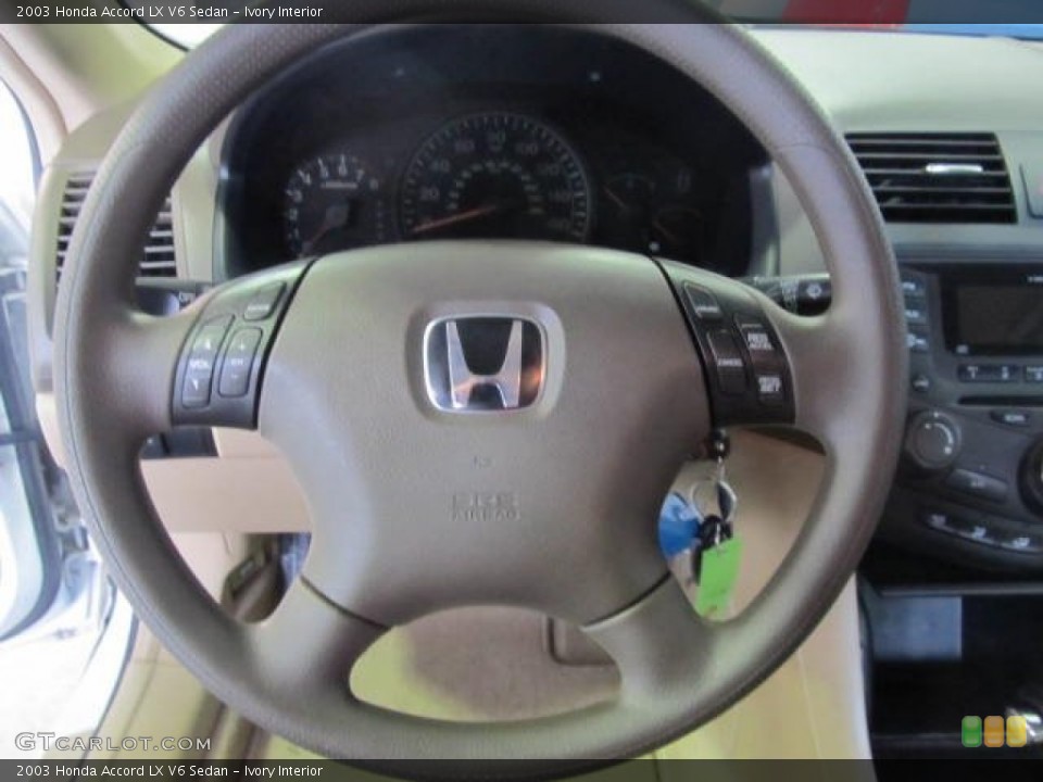 Ivory Interior Steering Wheel for the 2003 Honda Accord LX V6 Sedan #60956103