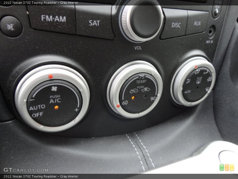 Gray Interior Controls for the 2012 Nissan 370Z Touring Roadster #60958077