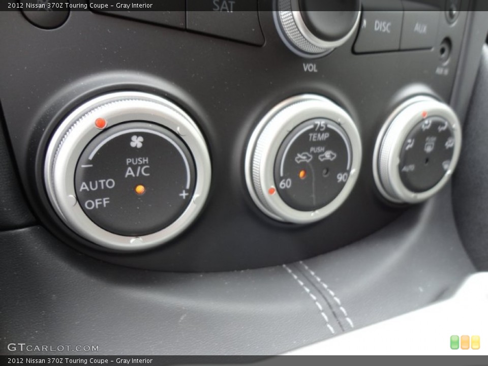 Gray Interior Controls for the 2012 Nissan 370Z Touring Coupe #60959238