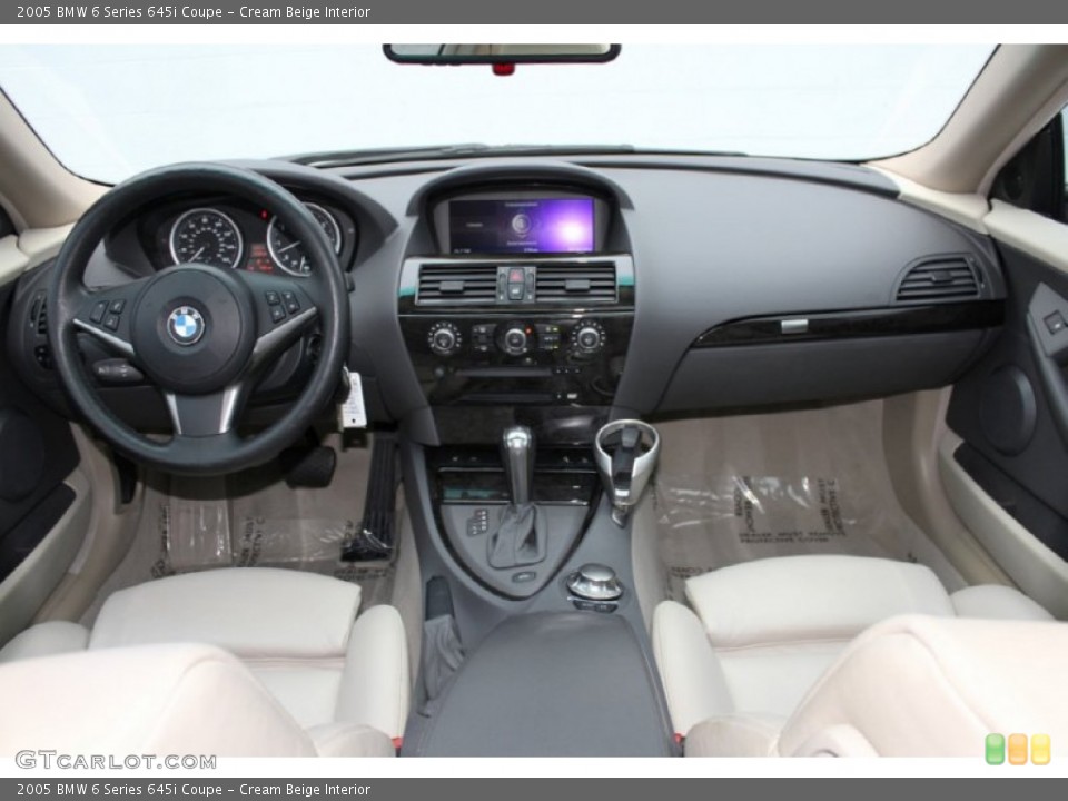 Cream Beige Interior Dashboard for the 2005 BMW 6 Series 645i Coupe #60960840