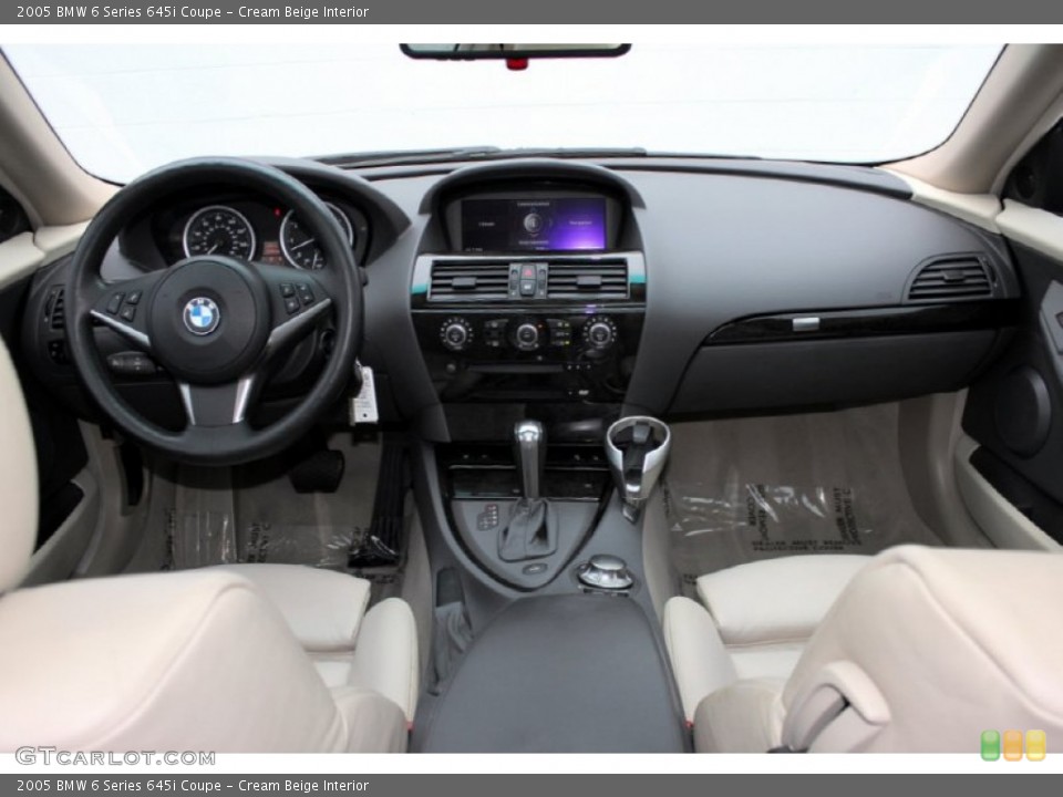 Cream Beige Interior Dashboard for the 2005 BMW 6 Series 645i Coupe #60961281