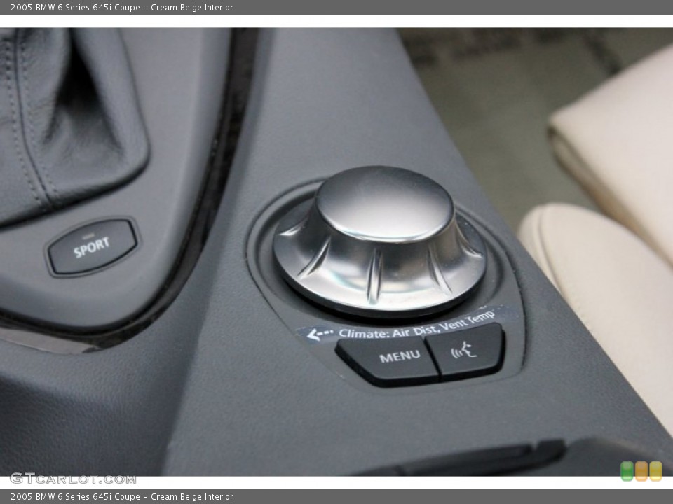 Cream Beige Interior Controls for the 2005 BMW 6 Series 645i Coupe #60961308