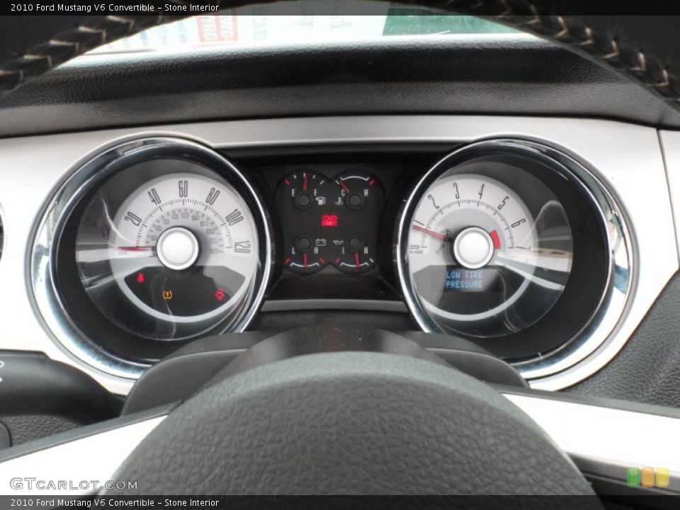 Stone Interior Gauges for the 2010 Ford Mustang V6 Convertible #60963999