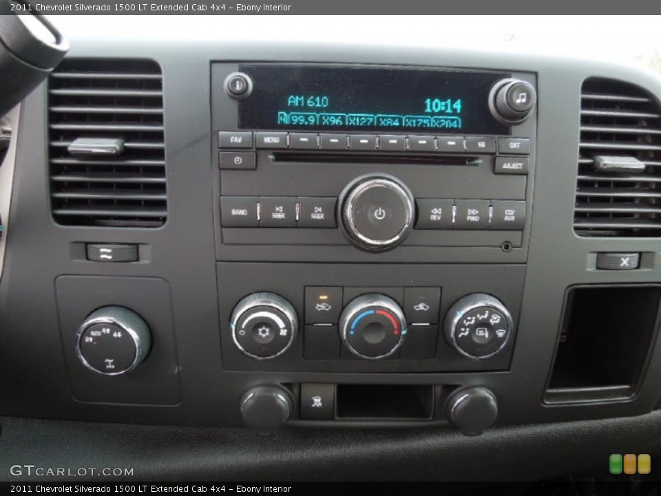 Ebony Interior Controls for the 2011 Chevrolet Silverado 1500 LT Extended Cab 4x4 #60964176