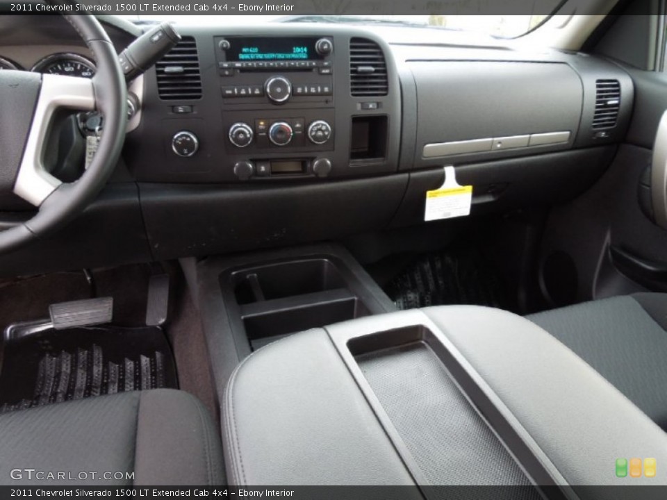 Ebony Interior Dashboard for the 2011 Chevrolet Silverado 1500 LT Extended Cab 4x4 #60964208