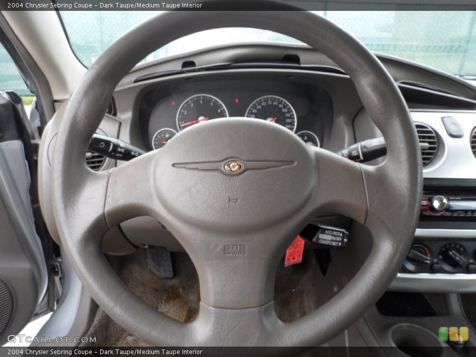 Dark Taupe/Medium Taupe Interior Steering Wheel for the 2004 Chrysler Sebring Coupe #60964684