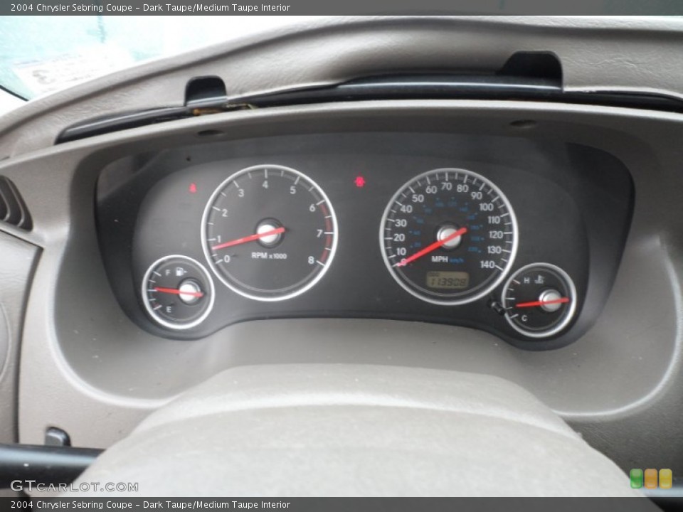 Dark Taupe/Medium Taupe Interior Gauges for the 2004 Chrysler Sebring Coupe #60964691