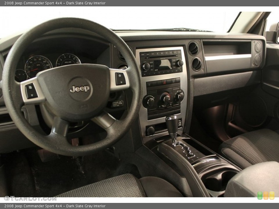 Dark Slate Gray Interior Dashboard for the 2008 Jeep Commander Sport 4x4 #60968916