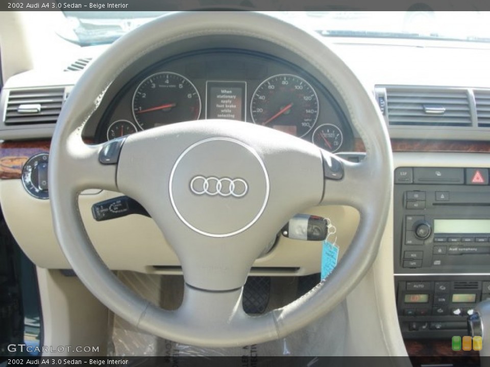 Beige Interior Steering Wheel for the 2002 Audi A4 3.0 Sedan #60968925