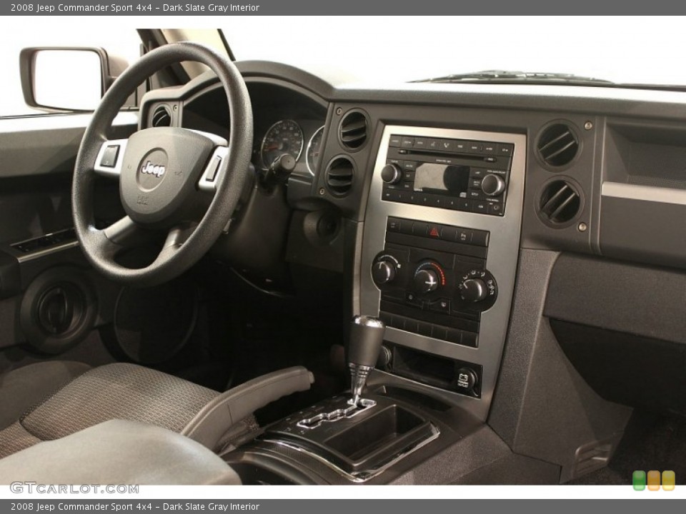 Dark Slate Gray Interior Dashboard for the 2008 Jeep Commander Sport 4x4 #60968952