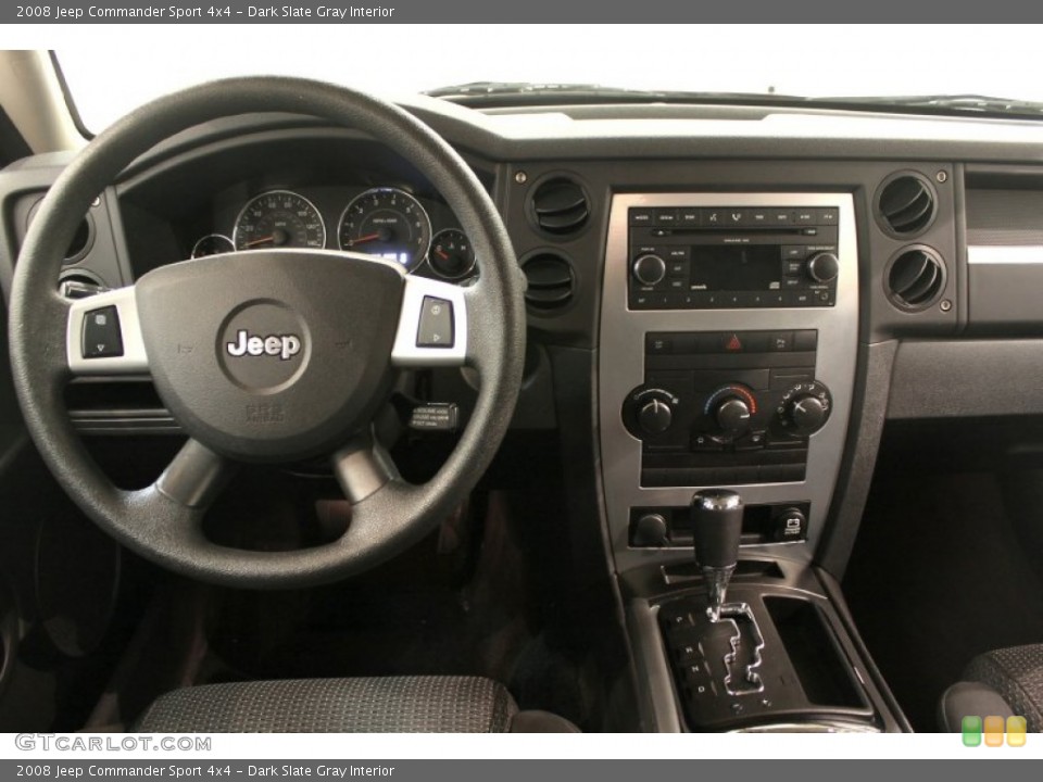 Dark Slate Gray Interior Dashboard for the 2008 Jeep Commander Sport 4x4 #60968976