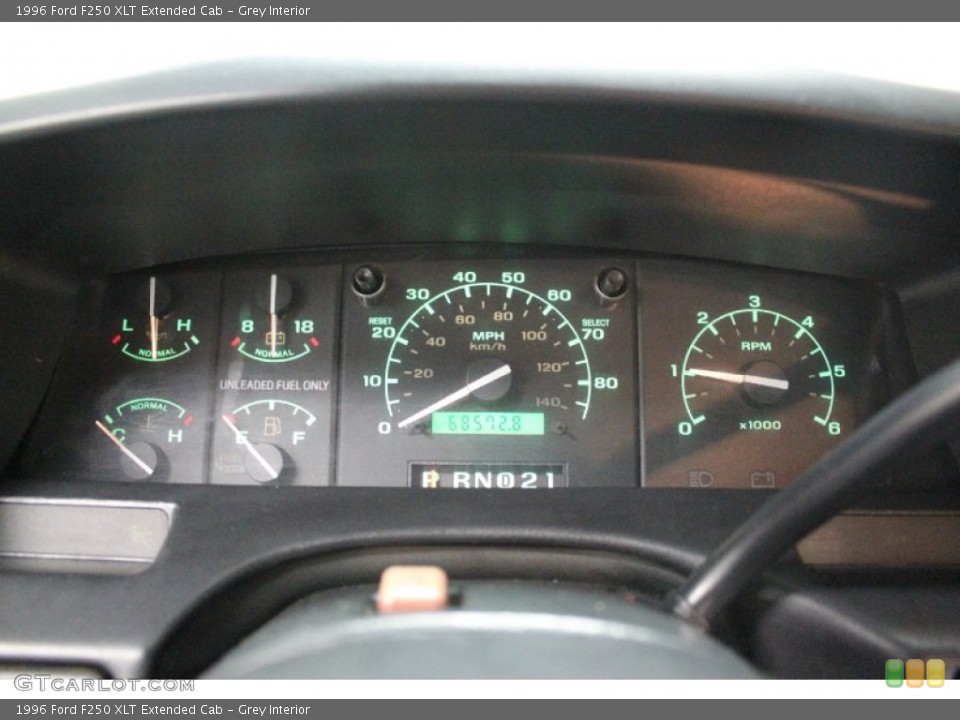 Grey Interior Gauges for the 1996 Ford F250 XLT Extended Cab #60969657