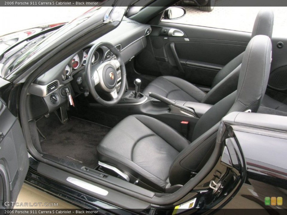 Black Interior Photo for the 2006 Porsche 911 Carrera S Cabriolet #60974541