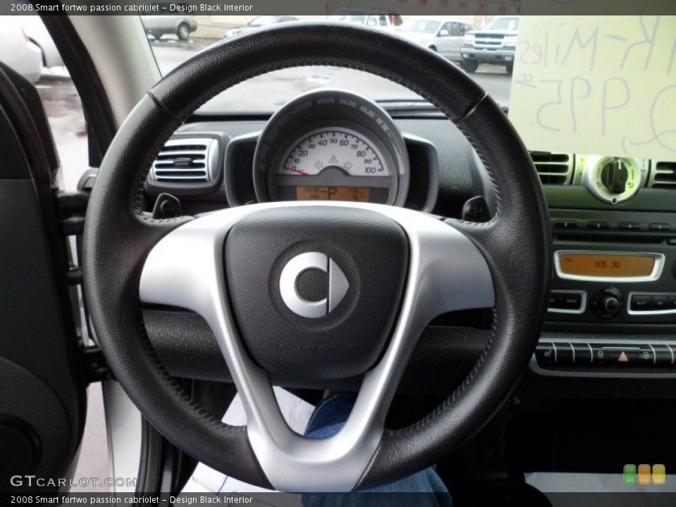 Design Black Interior Steering Wheel for the 2008 Smart fortwo passion cabriolet #60975073