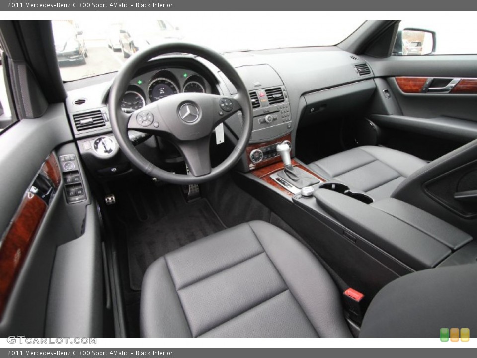 Black Interior Prime Interior for the 2011 Mercedes-Benz C 300 Sport 4Matic #60977383