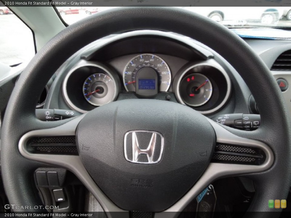 Gray Interior Steering Wheel for the 2010 Honda Fit  #60977782