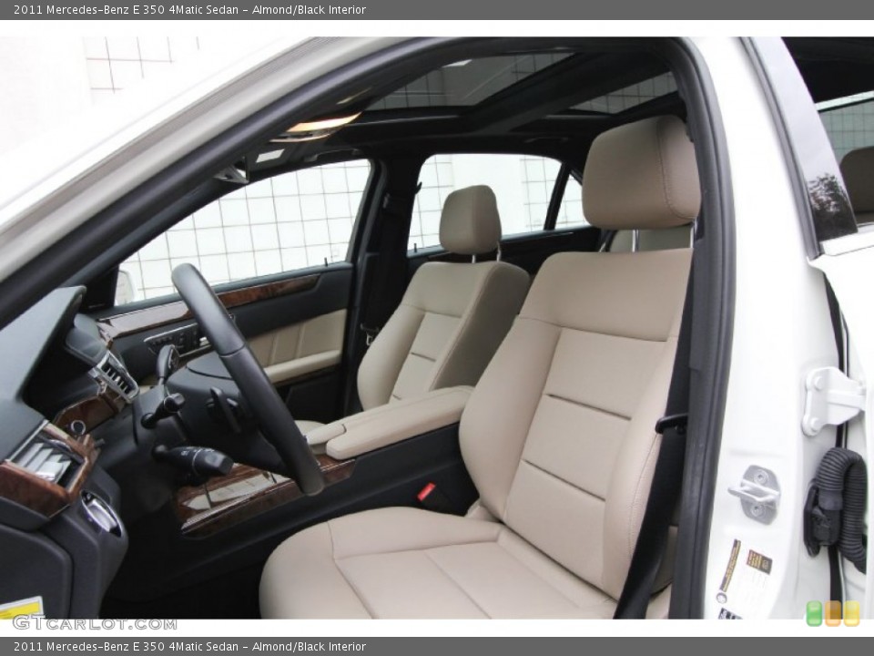 Almond/Black Interior Photo for the 2011 Mercedes-Benz E 350 4Matic Sedan #60977805