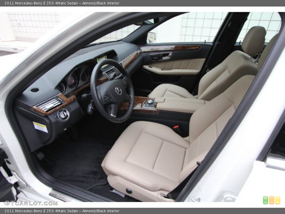 Almond/Black Interior Photo for the 2011 Mercedes-Benz E 350 4Matic Sedan #60977812