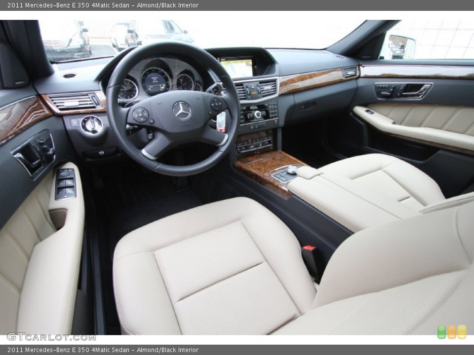 Almond/Black Interior Photo for the 2011 Mercedes-Benz E 350 4Matic Sedan #60977820