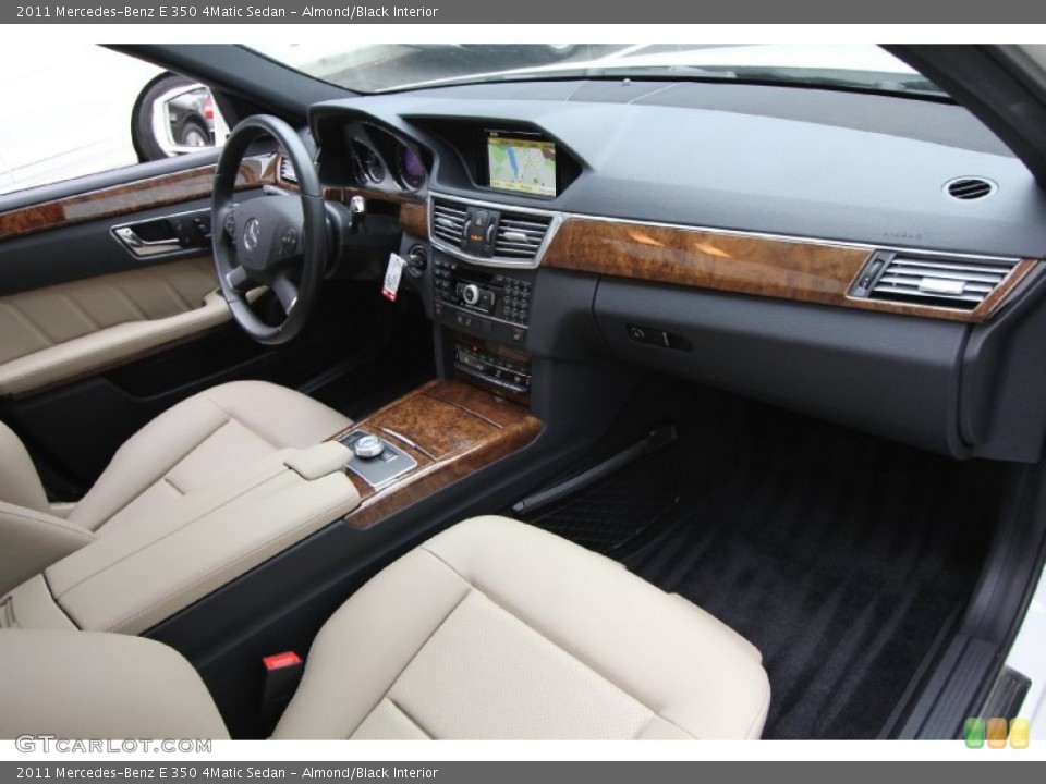 Almond/Black Interior Dashboard for the 2011 Mercedes-Benz E 350 4Matic Sedan #60977827