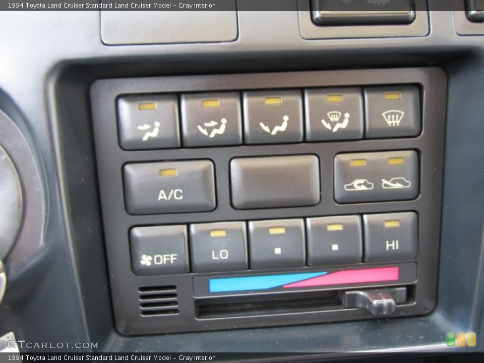 Gray Interior Controls for the 1994 Toyota Land Cruiser  #60978466