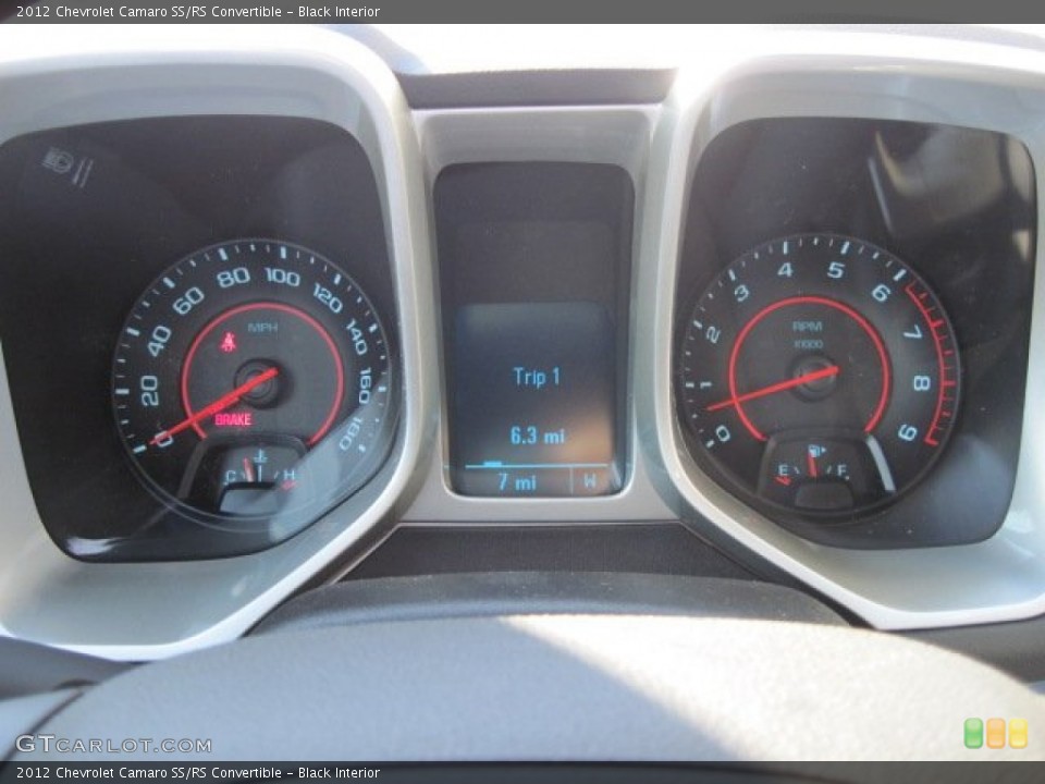 Black Interior Gauges for the 2012 Chevrolet Camaro SS/RS Convertible #60979423
