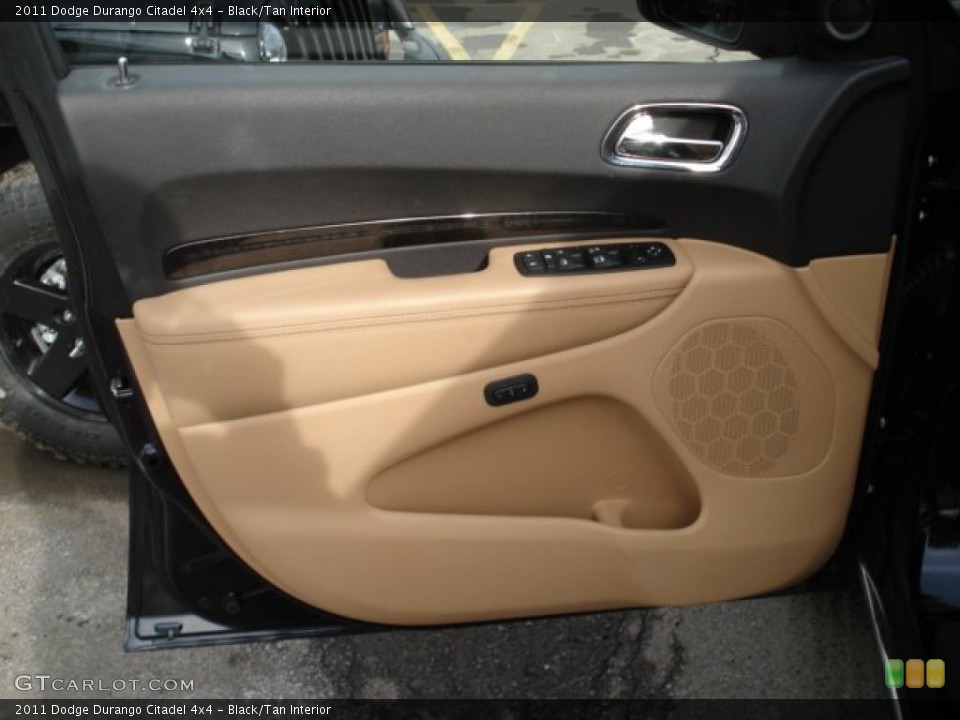 Black/Tan Interior Door Panel for the 2011 Dodge Durango Citadel 4x4 #60980524