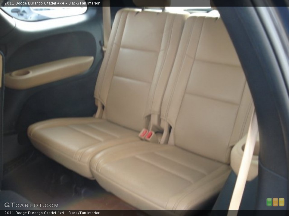 Black/Tan Interior Rear Seat for the 2011 Dodge Durango Citadel 4x4 #60980539