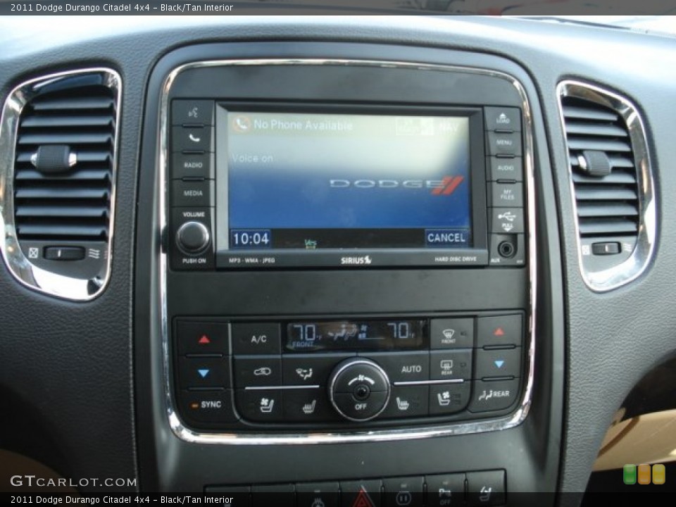 Black/Tan Interior Controls for the 2011 Dodge Durango Citadel 4x4 #60980576