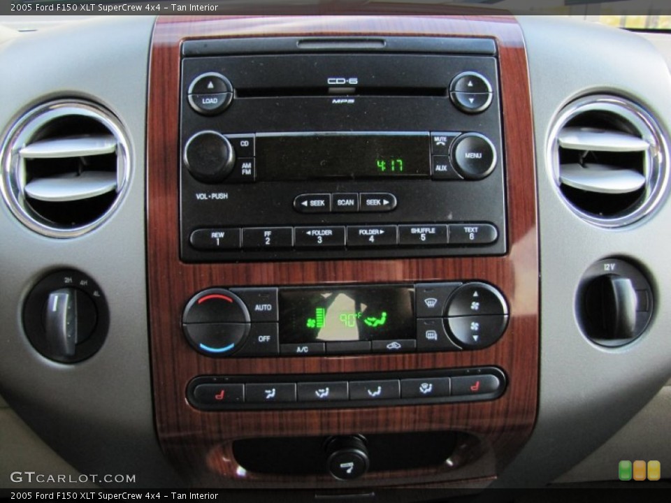 Tan Interior Controls for the 2005 Ford F150 XLT SuperCrew 4x4 #60980768