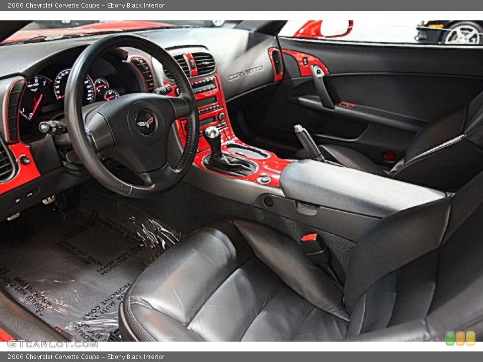 Ebony Black Interior Photo for the 2006 Chevrolet Corvette Coupe #60981387