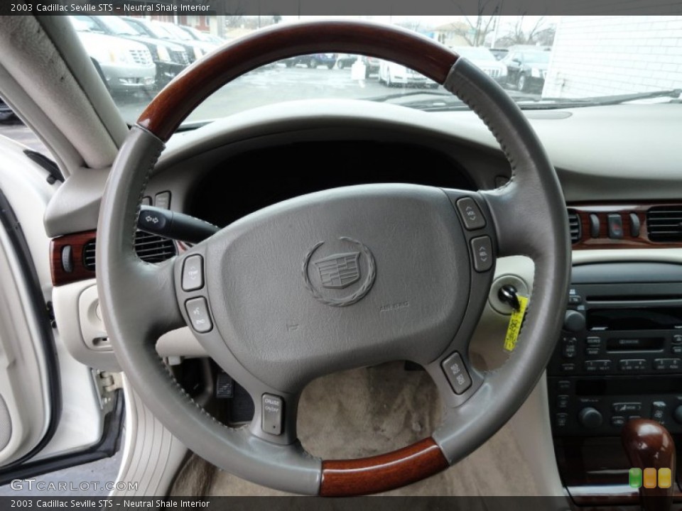 Neutral Shale Interior Steering Wheel for the 2003 Cadillac Seville STS #60982159