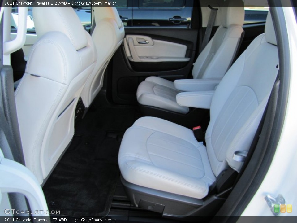 Light Gray/Ebony Interior Rear Seat for the 2011 Chevrolet Traverse LTZ AWD #60982356