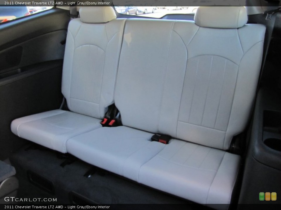 Light Gray/Ebony Interior Rear Seat for the 2011 Chevrolet Traverse LTZ AWD #60982391