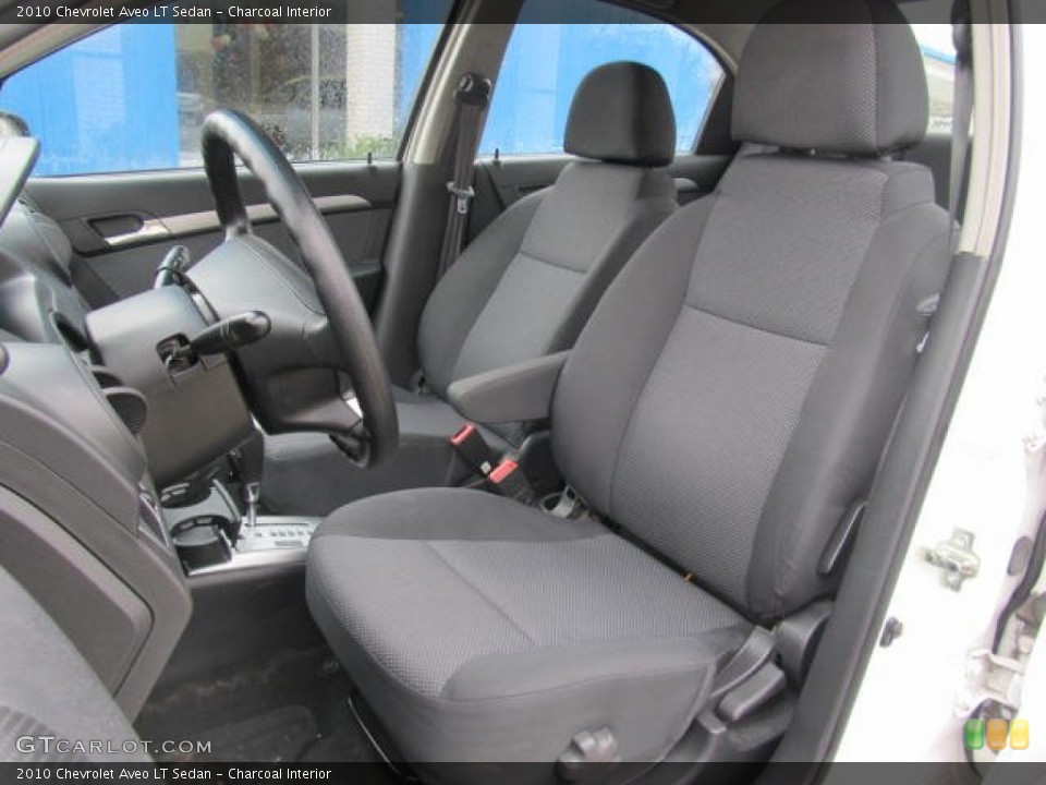 Charcoal Interior Front Seat for the 2010 Chevrolet Aveo LT Sedan #60983167