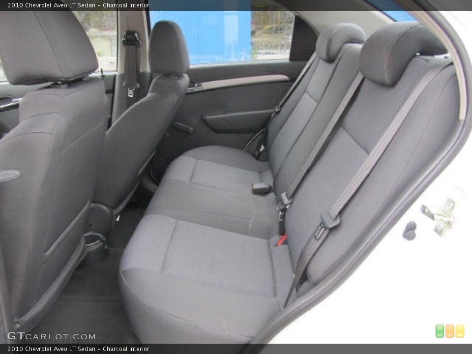 Charcoal Interior Rear Seat for the 2010 Chevrolet Aveo LT Sedan #60983176
