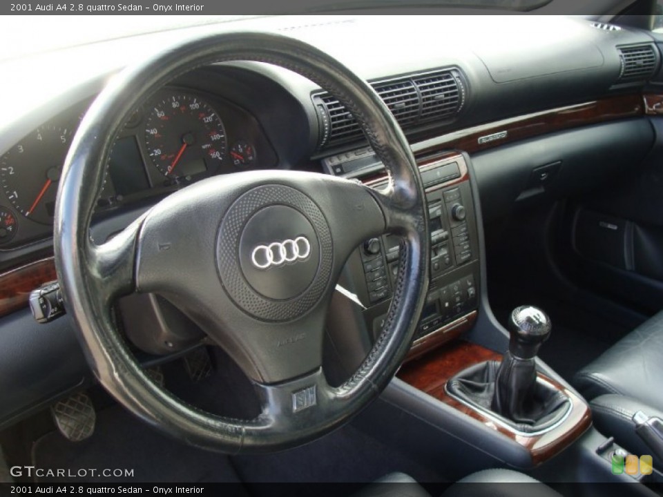 Onyx Interior Steering Wheel for the 2001 Audi A4 2.8 quattro Sedan #60984760