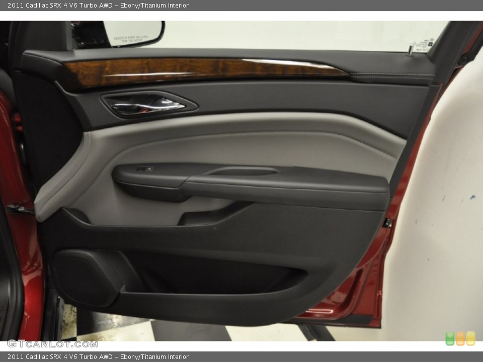 Ebony/Titanium Interior Door Panel for the 2011 Cadillac SRX 4 V6 Turbo AWD #60985027