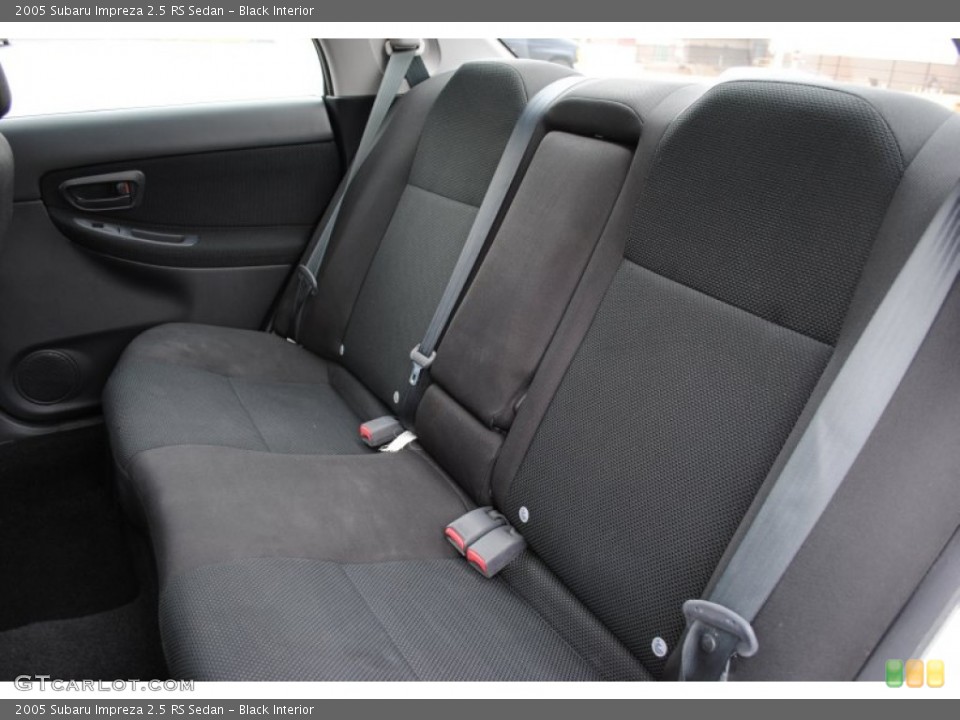 Black Interior Rear Seat for the 2005 Subaru Impreza 2.5 RS Sedan #60985910