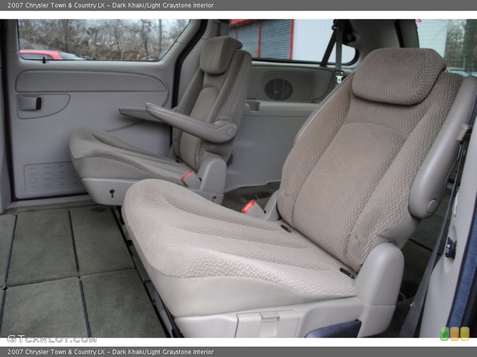Dark Khaki/Light Graystone Interior Rear Seat for the 2007 Chrysler Town & Country LX #60986047