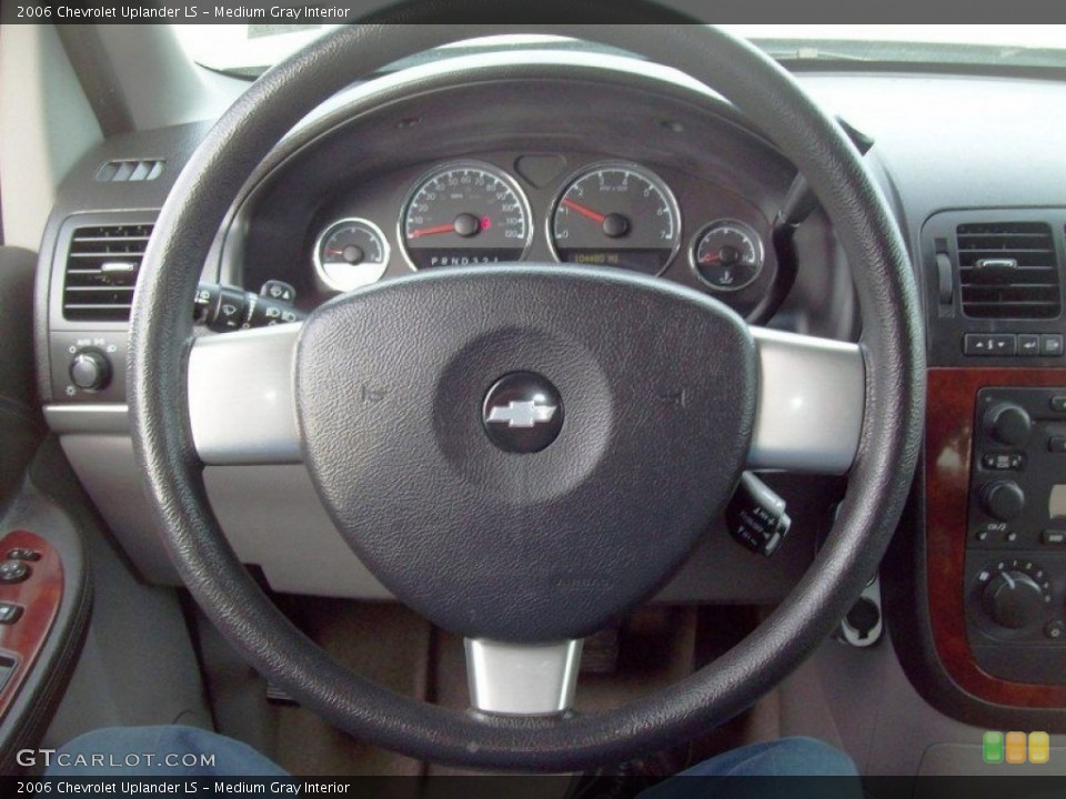 Medium Gray Interior Steering Wheel for the 2006 Chevrolet Uplander LS #60987226