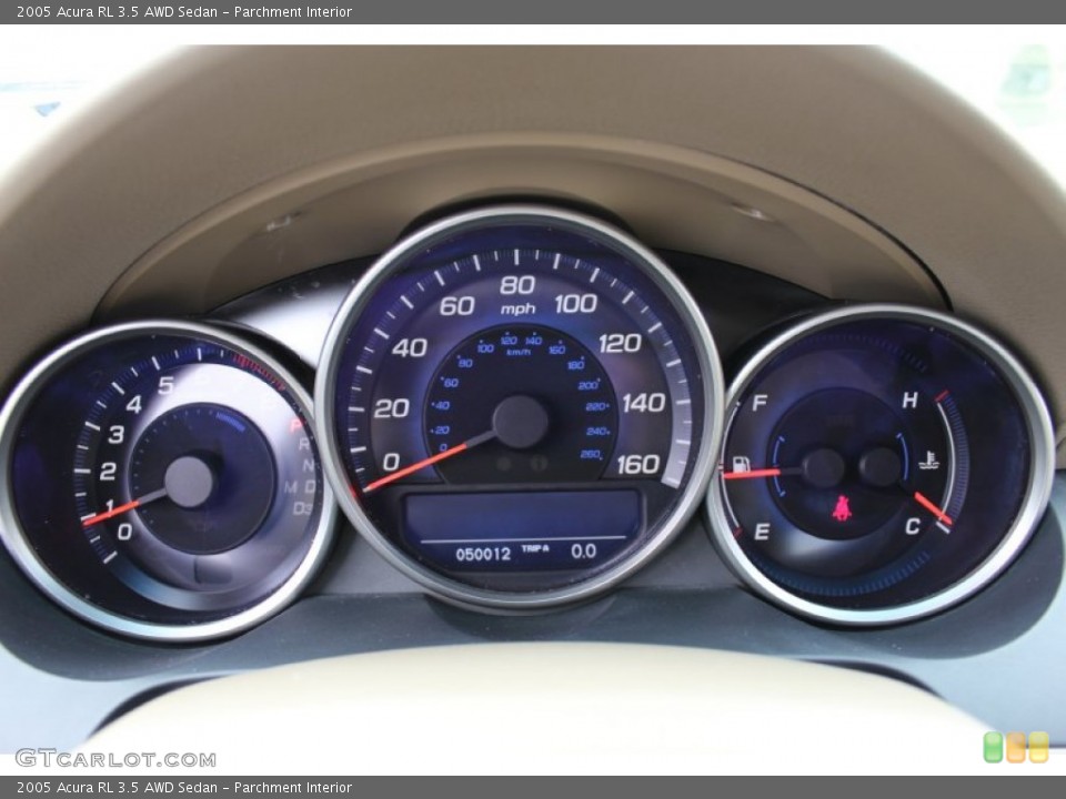 Parchment Interior Gauges for the 2005 Acura RL 3.5 AWD Sedan #60987906